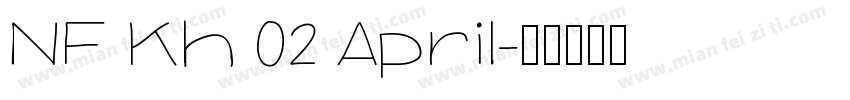 NF Kh 02 April字体转换